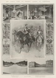 Der Besuch des Zaren in Frankreich, Szenen in Compiegne